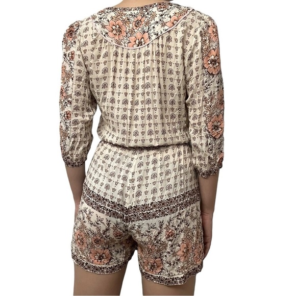 Spell Romper Boho Floral Tassels Festival Summer Dainty Vacation Size Medium - Picture 2 of 7